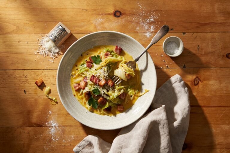 Low Carb Cabbage Carbonara Recipe