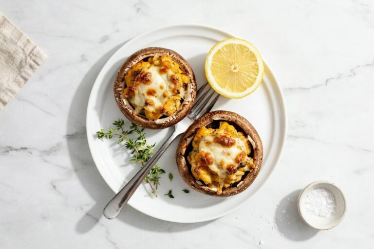 Crab-Stuffed Portobello Mushrooms