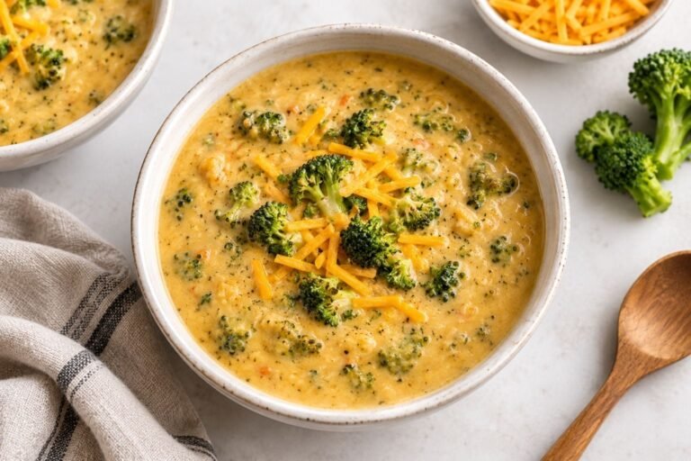 Vegan Broccoli Cheddar Soup