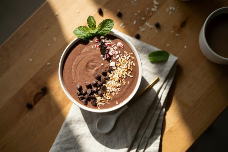 Peppermint Mocha Smoothie Bowl
