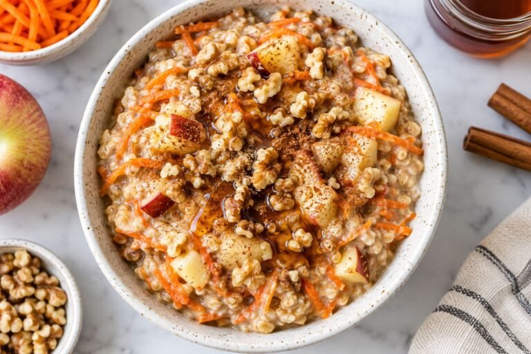 10-Minute Apple Carrot Oatmeal