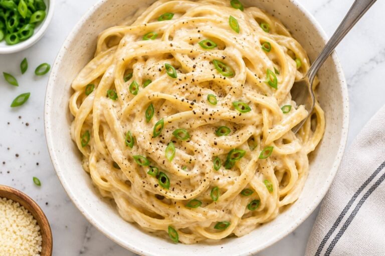 Oat Milk Alfredo Pasta Sauce (Vegan, No Cashews)