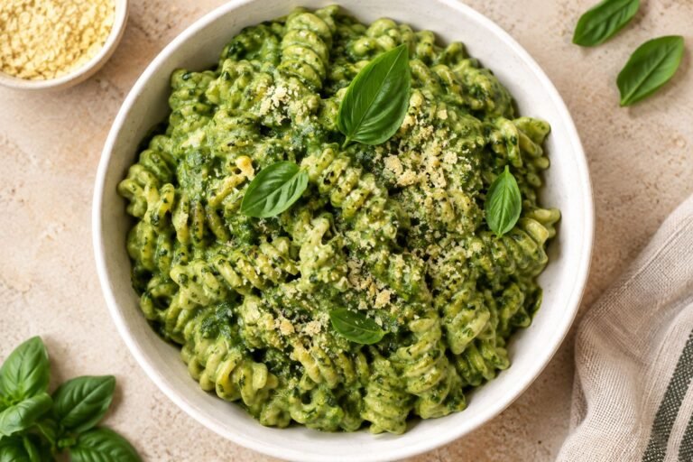 Spinach Tofu Pasta Sauce (Vegan, Nut-Free, Gluten-Free)