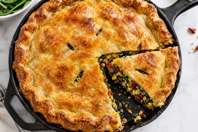 Spinach & Tofu Pie (Vegan & Easy to Make)