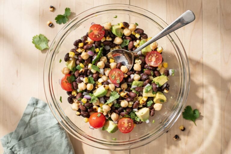 Southwest Chickpea Black Bean Salad