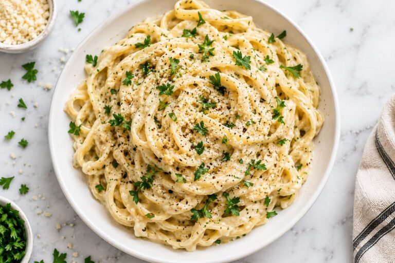 Vegan Alfredo Pasta (Classic Cashew-Based Recipe)